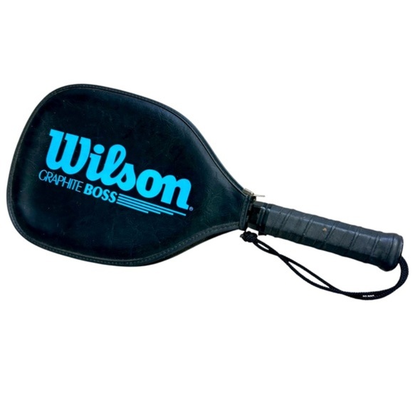 Vintage Wilson Graphite BOSS Racquetball Racquet & Cover - Picture 1 of 5